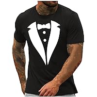 Recent Orders Tuxedo Bow Tie Graphic Shirts Men Funny Costume Novelty T Shirt St Patricks Day Tee Tops Short Sleeve Muscle Shirt Tunic Tshirt for Men