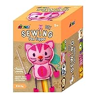 Sewing Pen Topper - Kitty | DIY Pen Topper Friend Sewing Kit - Hours of Entertainment & Creativity | Tools & Instructions Included, Easy and Fun Activity for Kids +