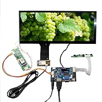 VSDISPLAY 12.3’’ 12.3 Inch 1280x480 LCD Screen LQ123K3LG01 with Capacitive Touch Panel,with HD-MI VGA Video Input Controller Board VS-TY2662-V1