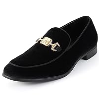 Men's Penny Slip-on Velvet Loafer Luxury Suede Tuxedo Dress Shoes Fancy Smoking Slipper Party Prom Wedding Shoes Comfortable Lightweight