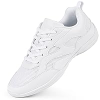 Youth Girls Cheer Shoes White Cheerleading Dance Shoes Athletic Training Tennis Walking Competition Sneakers