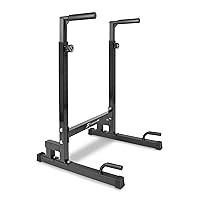 ProsourceFit Dip Stand Station, Heavy Duty Ultimate Body Press Bar with Safety Connector for Tricep Dips