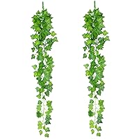 Artificial Hanging Plants, 2PCS 35.4 inch Lifelike Ivy Garland Artificial, Decorative Artificial Trailing Plants, Fake Vines for Indoor, Outdoor, Home, Garden Artificial Hanging Plants