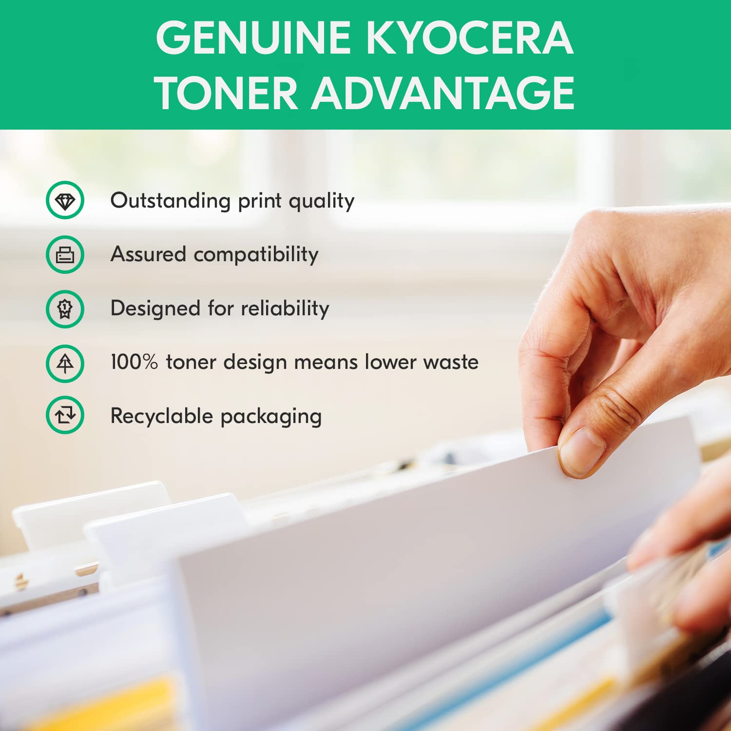 Kyocera Genuine TK-3432 Black Toner Cartridge for ECOSYS PA5500x and MA5500ifx Model Laser Printers (1T0C0W0US0)