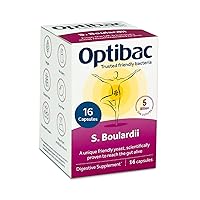 OptiBac Probiotics Saccharomyces Boulardii - 16 Capsules