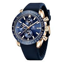 Benyar Watches Men's Analogue Quartz Chronograph Men's Watches 30 m Waterproof Luminous Date Watch Casual Business Designer Watches Classic Elegant Gift Designer