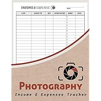 Photography Income & Expenses Tracker: Weekly/ Monthly Photographer Profit & Loss Notebook | Get Ready For Tax Returns | 100 Pages, Photographer Business Forms