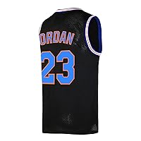 Mens Basketball Jersey #23 Space Movie Jersey White/Black/Blue