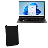BoxWave Case Compatible with Samsung Galaxy Book2 Pro 360 (13.3 in) - SlipSuit, Soft Slim Neoprene Pouch Protective Case Cover - Jet Black