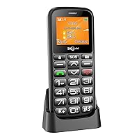 HCMOBI 4G-LTE Mobile Phone for Elderly, Unlocked Seniors Mobile Phone with SOS Function & Big Buttons, Dual-SIM Basic Mobile Phones, Bluetooth 5.0, FM, 10 Days Standby Time, Charging Base Included
