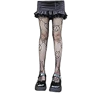 Fashion Fishnet Tights Stockings Women High Waist Five-pointed Star Print Fishnet Socks Leggings Pantyhose