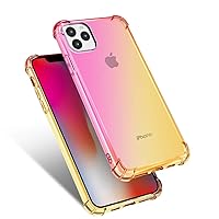 Gradient TPU Case for iPhone 11 Pro 5.8 Inch,Anti-Shock Bumper Slim Case with Reinforced Corners Airbag for Apple iPhone 11 Pro 5.8 Inch 2019(Pink/Gold)