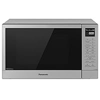 Panasonic 2-in-1 Microwave Oven with FlashXpress Broiler, Inverter Technology for Even Cooking and Smart Genius Sensor, 1000W, 1.2 cu.ft. Countertop - NN-GN68KS (Stainless Steel / Silver)