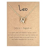 12 Zodiac Signs Necklace for Women Girls Constellation Pendant Necklace Horoscope Necklaces for Women 12 Zodiac Sign Necklaces Jewelry Astrology Necklaces