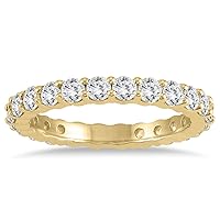 AGS Certified Diamond Eternity Band in 14K Yellow Gold (1.47-1.82 CTW)