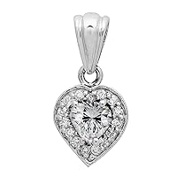 Multi Choice Gemstone Love Heart Shape Design 925 Sterling Silver Accents Pendant