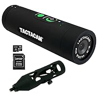 TACTACAM 5.0 Hunting Action Camera Flat Black Stabilizer Mount + Lexar 128GB Micro SD Card