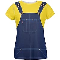 Old Glory Halloween Overalls Yellow T-Shirt Costume All Over Womens T Shirt