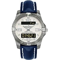 Breitling Professional Aerospace Evo Limited Edition Mens Watch w/Blue Leather Strap
