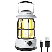 Rechargeable Camping Lantern, 3000LM 5 Light Modes Camping Light 4400  Capacity Phone Charger LED Impact-Resistant Flashlight Lantern Portable  Waterproof Hurricane Lanterns for Emergency(Pale Green) 1-Pale Green