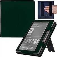 Kindle Oasis Case with Double Hand-held & Stand for 7 Inch Kindle Oasis (10th Generation,2019 and 9th Generation,2017) Auto Sleep & Wake/Magnetic Closure (Green)