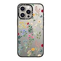 CASETiFY Compact Case for iPhone 15 Pro Max [2X Military Grade Drop Tested / 4ft Drop Protection] - Spring Botanicals 2 - Clear Black
