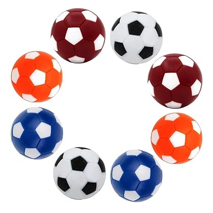 Qtimal 14 Pack Table Soccer Foosballs Replacement Balls, Multicolor 36mm (1.42