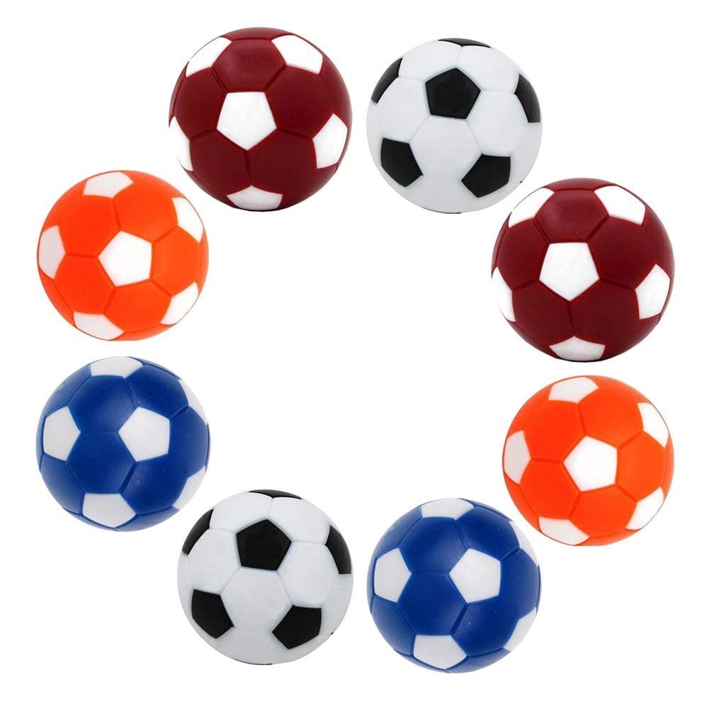 Qtimal Table Soccer Foosballs Replacement Balls, Mini Colorful 36mm (1.42