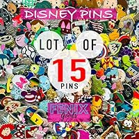 Disney Trading Pin Lot Assorted Pins - Enamel/Metal Set Mickey Backing - Disney Pins Collector - for Pin Book- Tradable Individually Bagged - No Doubles - Perfect Gifts Present kids Birthday