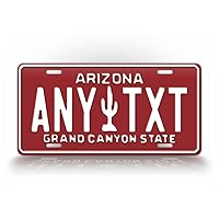 Custom 1980-1996 Arizona State License Plate AZ Vintage Auto Tag Any Text