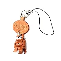 Horse Leather Zodiac Mascot mobile/Cellphone Charm VANCA CRAFT-Collectible Cute Mascot Made in Japan