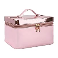 Makeup Bag, Cosmetic Travel Bag, Portable Large Capacity Makeup Case Organizer, Women Toiletry Box for Girls