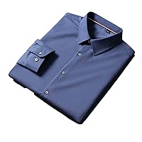 Men's Dress Shirts Long Sleeved Shirt Classic Male Social Casual Slim Fit Shirt