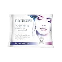 Natracare Cleansing Make Up Removal Wipes Sensitive Skin 20 Per Pack