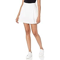 The Drop Women's Louise Pleated Mini Skirt with Hidden Short