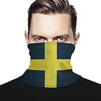Flag of Saint David of Wales Funny Face Cover Scarf Neck Mask Skiing Fishing Hiking Cycling UV Protector for Men Women
