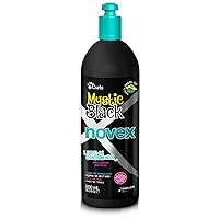NOVEX Curl Defining and Detangling Leave In Conditioners- (For ALL CURL Types) (Mystic Black 500g– Baobab Oil. Detangler, Frizz Control, FREE of Paraben, Silicones, Petrolatum)