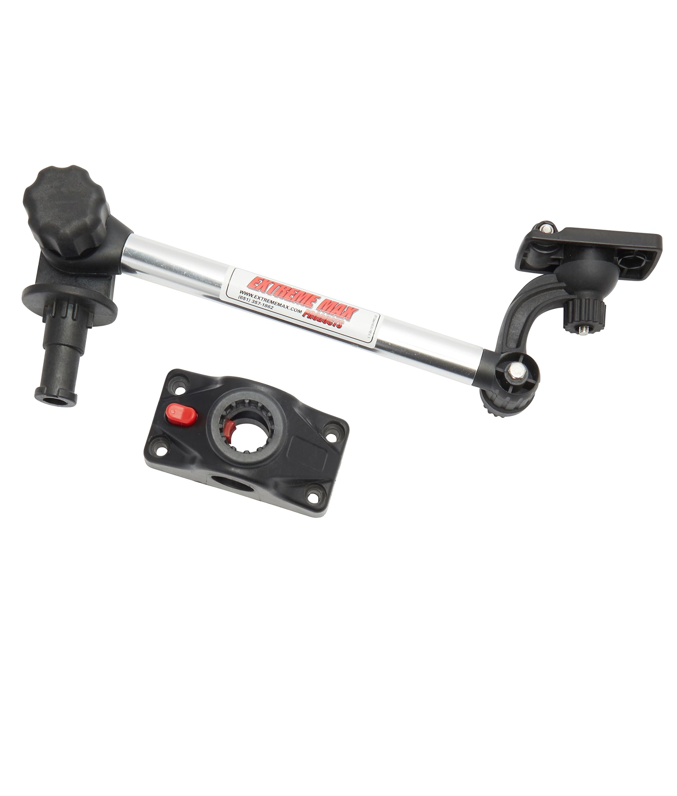Extreme Max 3006.8672 Standard Mounting Arm Boat/Fishing Rod Holder for GoPro Camera - Up to 13