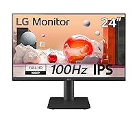 LG 24MS550-B 24-inch IPS Monitor 100Hz 5ms HDMI 1.4 Tilt/Height Stand Black