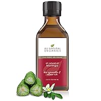 Pure Premium Organic Moringa Oil - Cold Pressed, Extra Virgin Natural Moisturizer for Skin, Face, Body & Hair, from USDA Organic Farms - Unrefined, Non-GMO, Food and Therapeutic Grade - 3.4oz/100ml