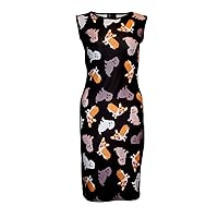 Insanity Cute Dogs Puppies Bodycon Wiggle Style Dress