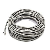 Monoprice 50FT 24AWG Cat5e 350MHz UTP Ethernet Bare Copper Network Cable - Gray