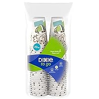 Dixie PerfecTouch Insulated Hot/Cold Paper Cups, Coffee Haze, 20 Oz (92 Count)