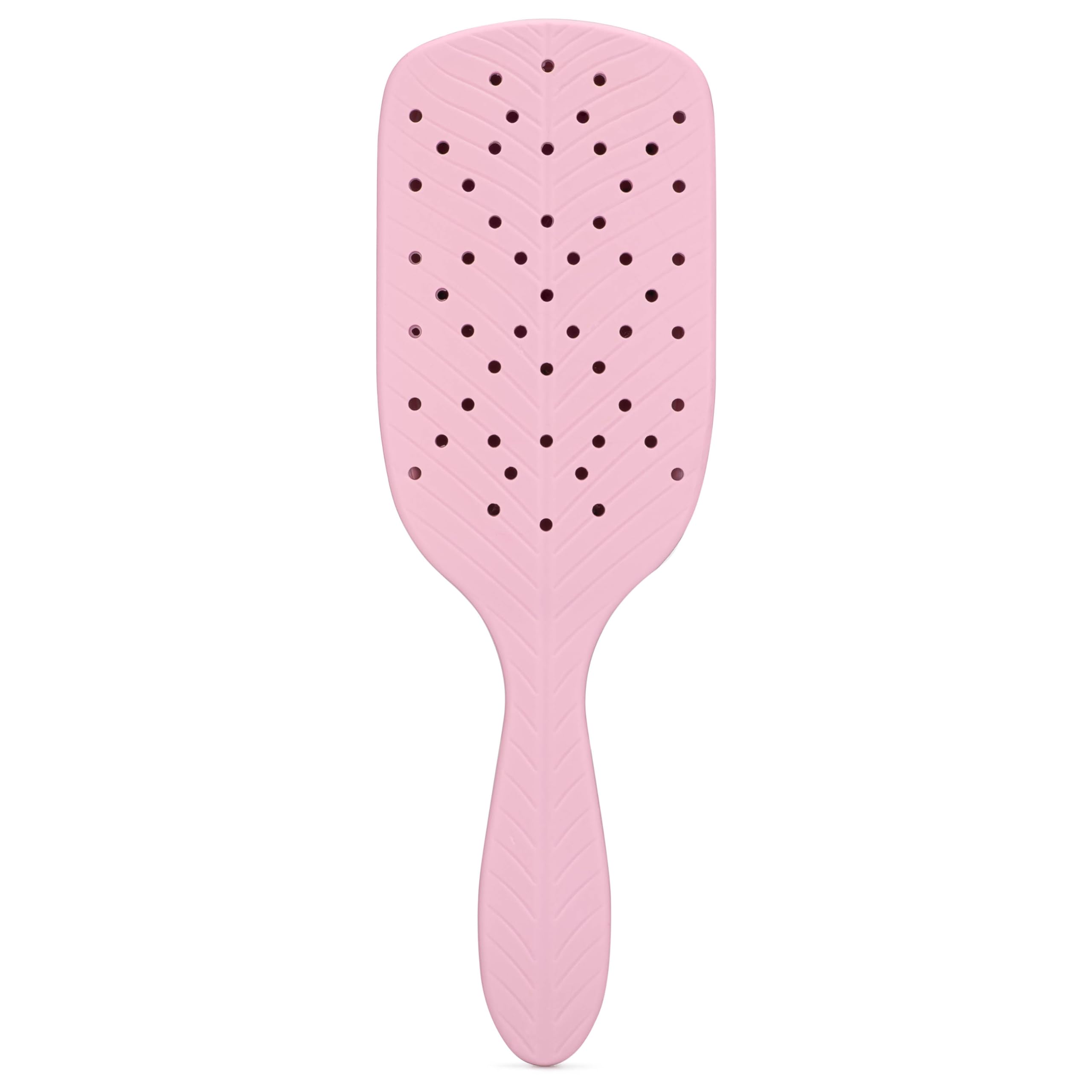Wet Brush Go Green Thick Hair Paddle Detangling Brush, Pink - Ultra-Soft IntelliFlex Bristles With AquaVent - Gently Loosens Knots While Minimizing Pain - Curly, Coarse, Long, Wet & Dry Hair