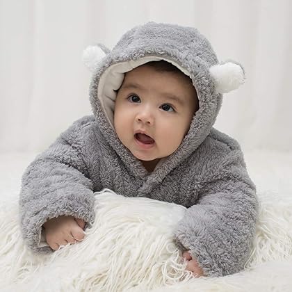 XMWEALTHY Unisex Baby Clothes Winter Coats Cute Newborn Infant Jumpsuit Snowsuit Bodysuits Registry for Baby Essentials Stuff