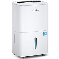Waykar 120 Pints Energy Star Home Dehumidifier for Spaces up to 6,000 Sq. Ft at Home, in Basements and Large Rooms with Drain Hose, Handle, Auto Defrost and Self-Drying.