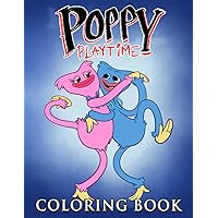 Pσppч Plαчtímє Coloring Book: Beautiful and Fun for Kids, Childs to Drawing | With 40+ Illustrations Pages to Any Occasion or Birthday to Relaxation