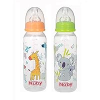 Printed Non Drip Standard Bottle, Colors May Vary, 2 Count