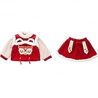 Toddler Kids Baby Children Winter Bunny Coat Jacket Skirts Set For Chinese New Year Warm Tang Suit Baby