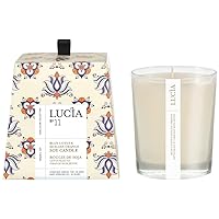 Lucia Candle, Blue Lotus and Sicilian Orange, 0.47 Ounce